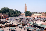 La piazza Djemaa el-Fna a Marrakech