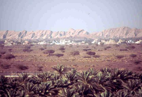 Montagne al confine con l'Oman
