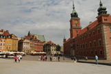 Piazza Zamkowy e il castello di Varsavia