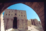 L'ingresso della cittadella di Aleppo