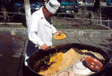 Cuoco di strada a Samarcanda